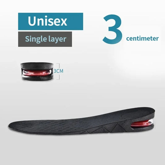 1Pair Height Increase Insole for Feet Templates 3/5/7/9Cm Variable Height Shoes Insoles Men Women Shock Absorbing Growing Sole